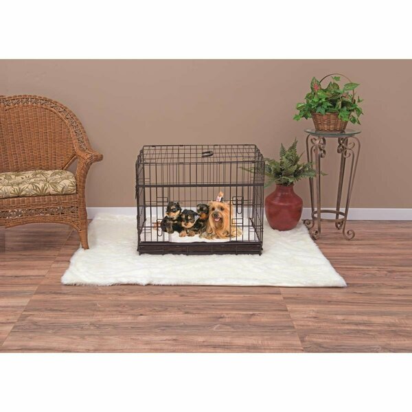 Lucky Dog 24 in. Sliding Double Door Dog Crate - Small ZW 51524